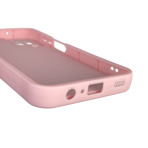 Чохол силіконовий оригінальний Soft Touch з 3D принтом милий ведмедик для Samsung Galaxy A12 (SM-A127F) рожевий (Повний захист камери) - зображення 5
