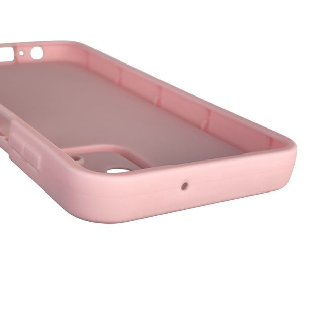 Чохол силіконовий оригінальний Soft Touch з 3D принтом милий ведмедик для Samsung Galaxy A12 (SM-A127F) рожевий (Повний захист камери) - зображення 2