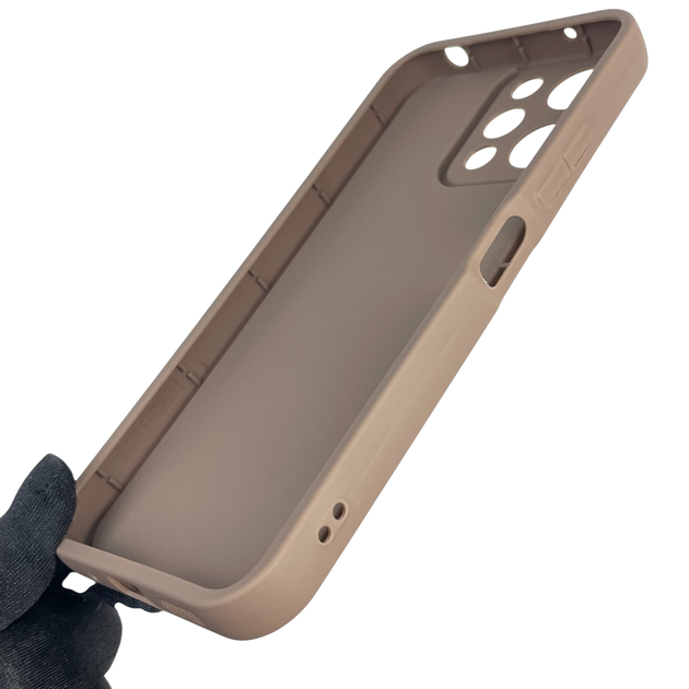 Чохол силіконовий Soft Touch з 3D принтом для Xiaomi Redmi 12 коричневий (Повний захист камери) - зображення 5