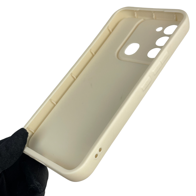 Чехол силиконовый Soft Touch с 3D принтом для TECNO Spark Go 2022 (KG5m) молочный (Полная защита камеры) - изображение 5