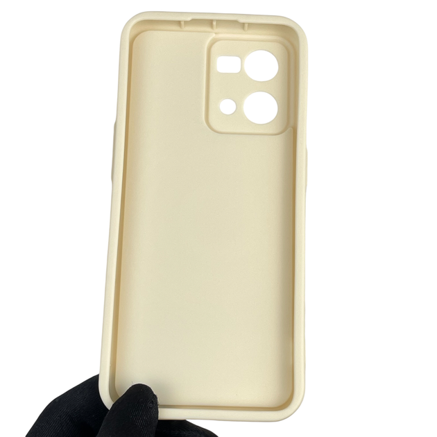 Чехол силиконовый Soft Touch для Oppo Reno 7 молочный (Полная защита камеры) - изображение 3