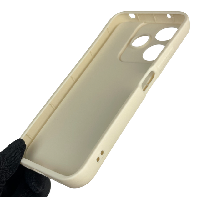 Чохол силіконовий Soft Touch з 3D принтом для Xiaomi Redmi 13 4G молочний (Повний захист камери) - зображення 4