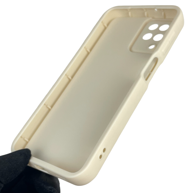 Чохол силіконовий оригінальний Soft Touch з 3D принтом милий ведмедик для Samsung Galaxy M12 (SM-M127F) молочний (Повний захист камери) - зображення 4