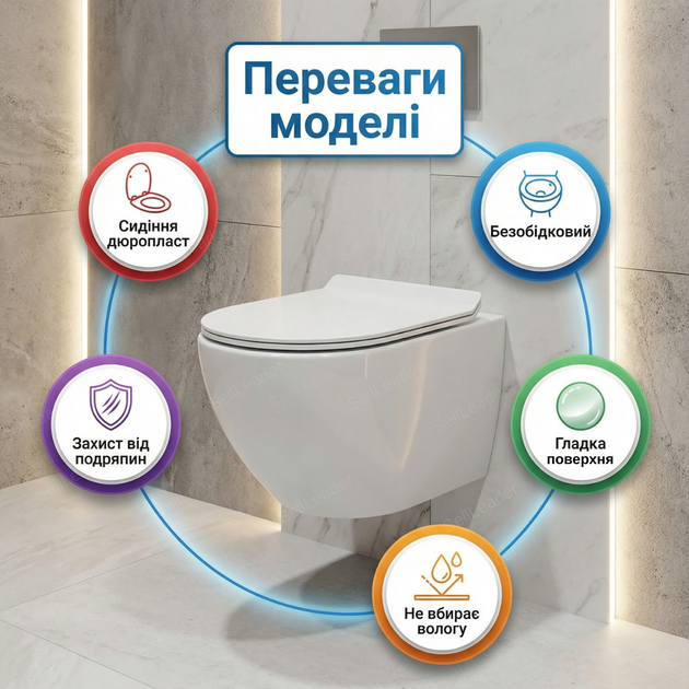Унитаз напольный Insana Grem 52х35.5х34см для ванной комнаты дома и офиса фарфор компакт белый - Фото 2 Унитаз напольный Insana Grem 52х35.5х34см для ванной комнаты дома и офиса фарфор компакт белый - изображение 2