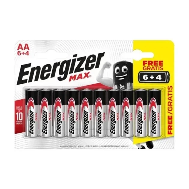 Батарейка ENERGIZER LR06 АА Max 10шт - Фото 1 Батарейка ENERGIZER LR06 АА Max 10шт - изображение 1
