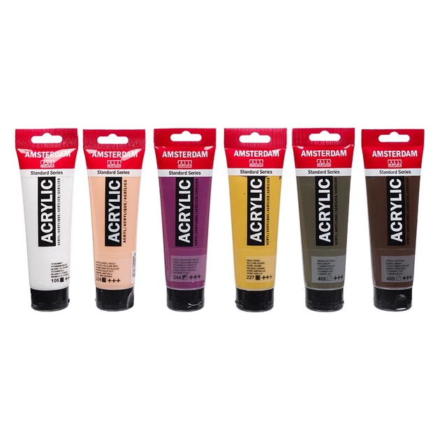 Zestaw farb akrylowych Amsterdam Standard Portrait 6 kolorów x 120 ml (8712079514730) - obraz 2