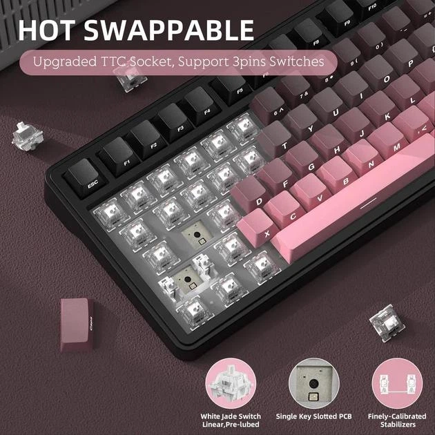 Ігрова механічна клавіатура ATTACK SHARK X85 Gradient - зображення 5