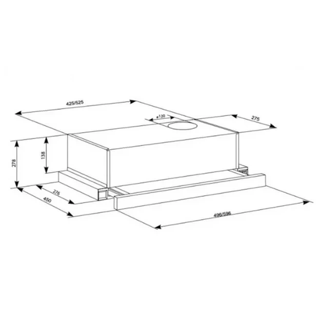 Витяжка кухонна ELEYUS LOTUS 470 60 WH - изображение 9