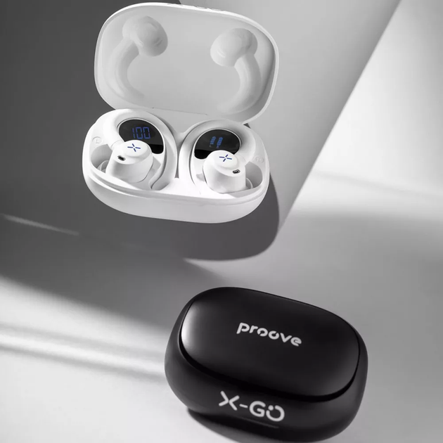 Бездротові навушники Proove X-Go TWS (APP) Bluetooth 5.4 кейс 400 мАг Black (TWXG0001AP01) - зображення 10