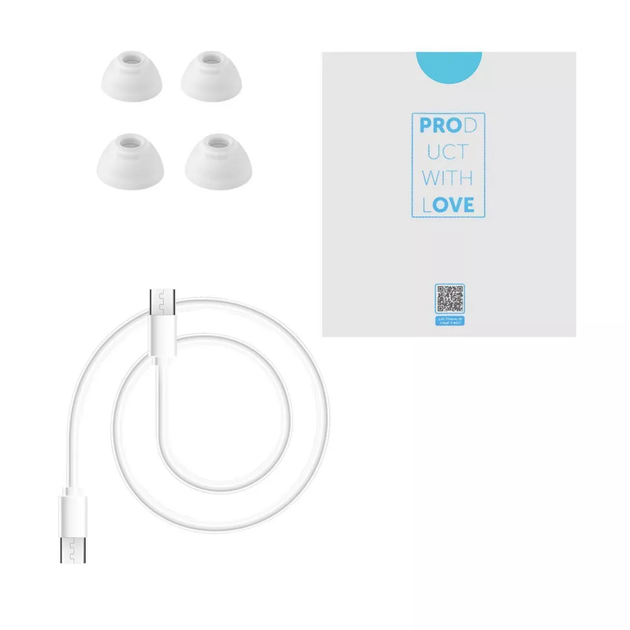 Бездротові навушники Proove X-Go TWS (APP) Bluetooth 5.4 кейс 400 мАг White (TWXG0001AP02) - Фото 4 Бездротові навушники Proove X-Go TWS (APP) Bluetooth 5.4 кейс 400 мАг White (TWXG0001AP02) - зображення 4