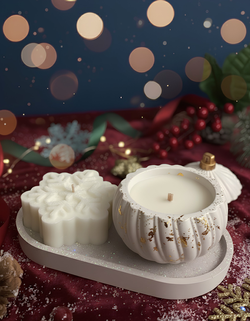 Набор ароматических свечей Julias Candle Новогодний Люкс (24778009) - Фото 2 Набор ароматических свечей Julias Candle Новогодний Люкс (24778009) - изображение 2