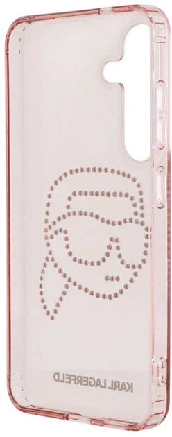 Панель Karl Lagerfeld Rhinestones Karl Head Logo для Samsung Galaxy S25 Pink (3666339450113) - зображення 6