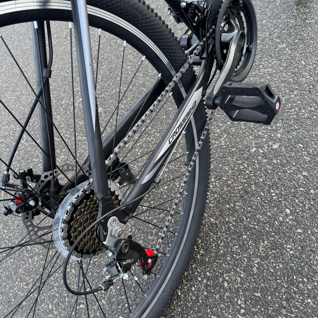 Велосипед CrossBike 29" Boxter 2025 Рама 19" black-silver - изображение 5