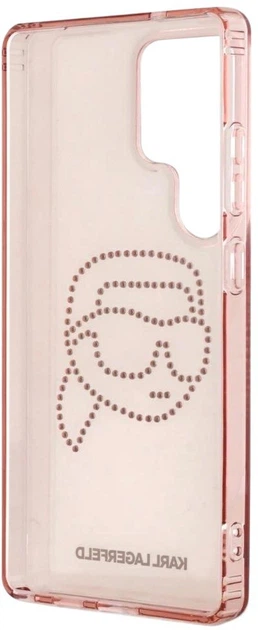 Etui Karl Lagerfeld Rhinestones Karl Head Logo do Samsung Galaxy S25 Ultra Pink (3666339450120) - obraz 6
