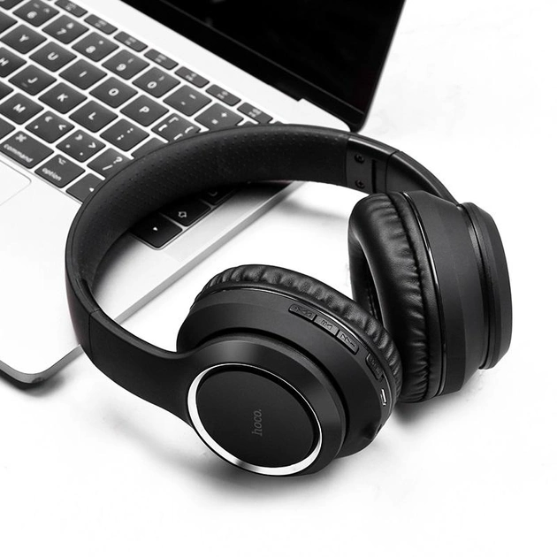 Навушники HOCO W28 Journey Wireless Headphones чорний - Фото 2 Навушники HOCO W28 Journey Wireless Headphones чорний - зображення 2