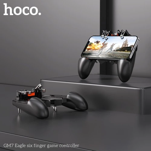 Геймпад для смартфона HOCO GM7 Eagle six finger game controller Чорний - зображення 3