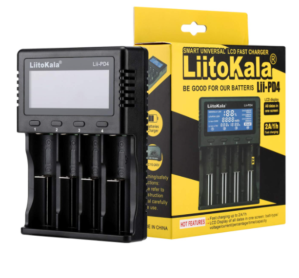 Розумний зарядний пристрій LIITOKALA LII-PD4 LI-ION 18650 NI-MH LED 4 КАНАЛА - зображення 3