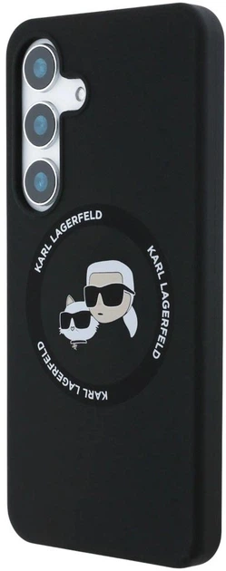 Etui Karl Lagerfeld Rhinestones Karl Head Logo do Samsung Galaxy S25 Plus Black (3666339450168) - obraz 2