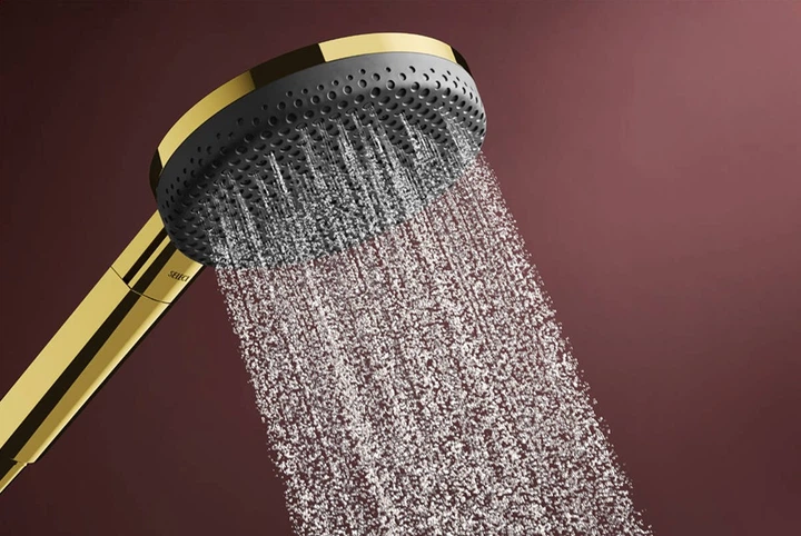 Ручной душ Hansgrohe Raindance Alive Select S EcoSmart polished gold optic 24511990 - изображение 4