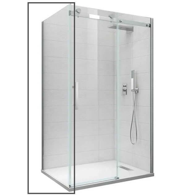 Бічна стінка до кабіни Koer SR SW01-90×200-TR-07 прозоре скло Easy Clean 8мм, графіт (KR5382) - Фото 1 Бічна стінка до кабіни Koer SR SW01-90×200-TR-07 прозоре скло Easy Clean 8мм, графіт (KR5382) - зображення 1