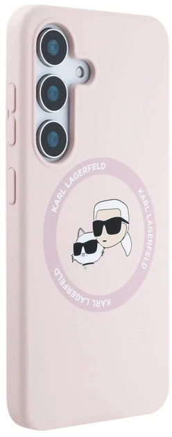 Панель Karl Lagerfeld Rhinestones Karl Head Logo для Samsung Galaxy S25 Plus Pink (3666339450168) - зображення 4