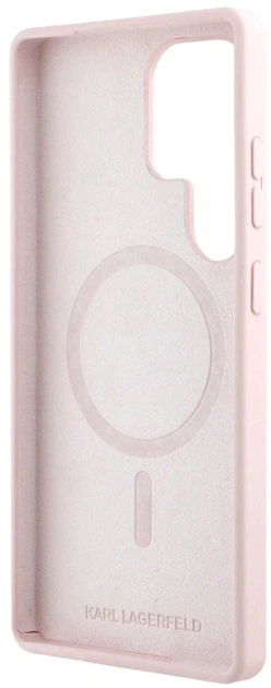 Etui Karl Lagerfeld Rhinestones Karl Head Logo do Samsung Galaxy S25 Ultra Pink (3666339450229) - obraz 6