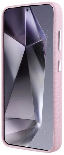 Панель Karl Lagerfeld Saffiano Full Wrapped Elongated Metal Logo MagSafe для Samsung Galaxy S25 Pink (3666339450267) - зображення 7
