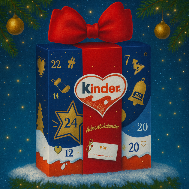 Адвент календар Kinder Ferrero Mix Geschenk Бант 214 г - Фото 1 Адвент календар Kinder Ferrero Mix Geschenk Бант 214 г - изображение 1
