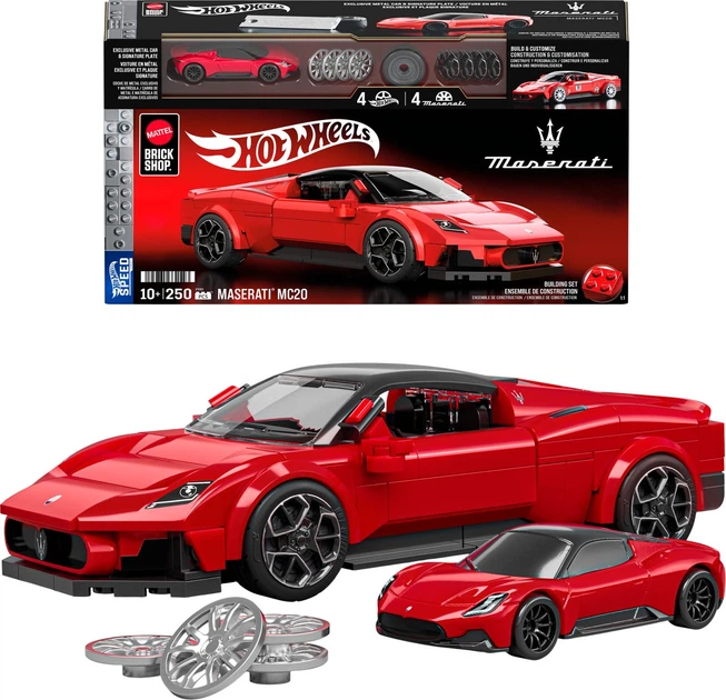 Коллекционная машинка-конструктор Mattel Brick Shop Hot Wheels Speed Maserati 250 деталей УЦЕНКА коробка Hot Wheels JFR90 - Фото 1 Коллекционная машинка-конструктор Mattel Brick Shop Hot Wheels Speed Maserati 250 деталей УЦЕНКА коробка Hot Wheels JFR90 - зображення 1