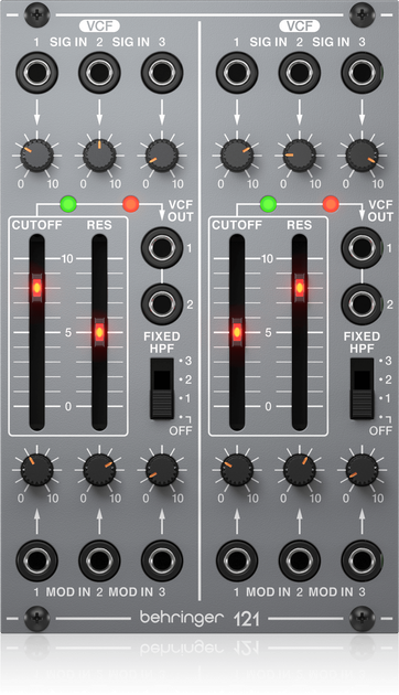 Moduł syntezatora modularnego Behringer 121 DUAL VCF 0720-AAG (4033653032124) - obraz 2