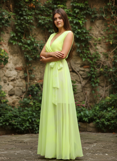 Платье Enna Levoni S Салатовый (ND-5380-Lime green) - Фото 4 Платье Enna Levoni S Салатовый (ND-5380-Lime green) - изображение 4