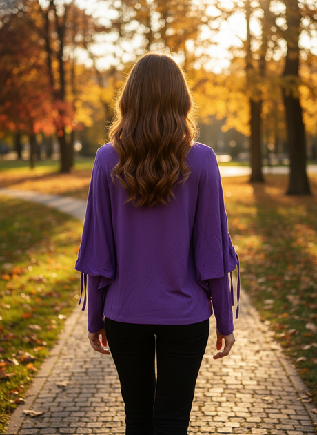 Блуза Zeren M Фіолетовий (OK-R366-Purple) - зображення 3