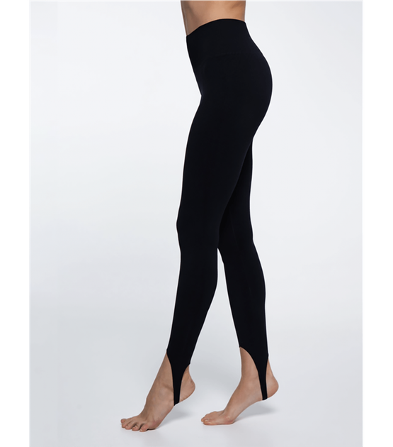 Cпортивные бесшовные леггинсы со штрипками - Giulia - LEGGINGS STRAPS ENERGY - L/XL - Black - изображение 3