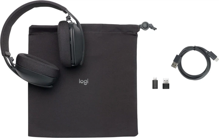 Słuchawki Logitech Zone Vibe Wireless UC Graphite (981-001199) - obraz 4