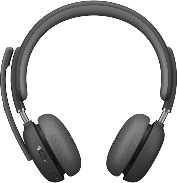Навушники Logitech Zone Wireless 2 Teams Version Native Bluetooth Graphite (981-001436) - зображення 3