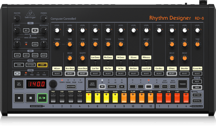 Драм-машина Behringer RD-8 MKII 0704-AAO (4033653041232) - зображення 2