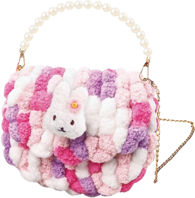 Сумка Brushme Рожевий зайчик своїми руками №12 (BAG12) - Фото 1 Сумка Brushme Рожевий зайчик своїми руками №12 (BAG12) - зображення 1
