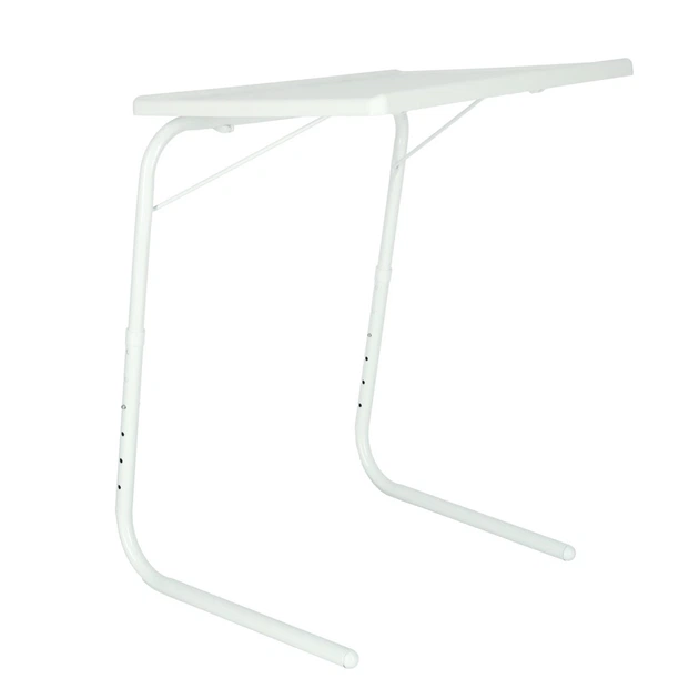 Stolik pod laptopa KIK boczny składany regulowany 52 x 40 cm Biały (KX3409) - obraz 3