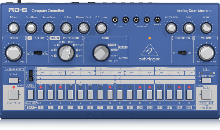 Драм-машина Behringer RD-6-BU 0704-AAH Синій (4033653032308) - зображення 2