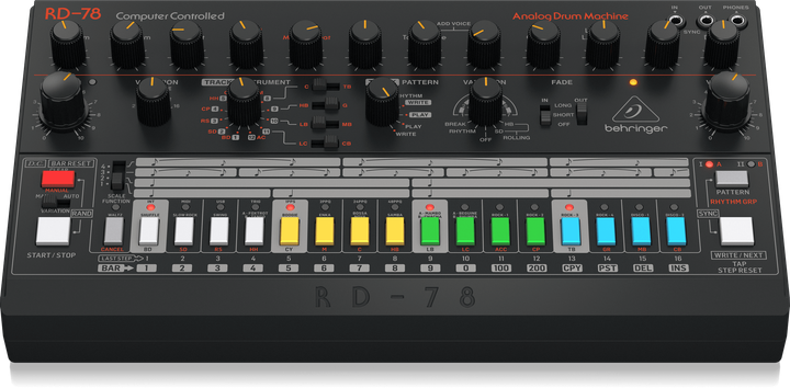 Драм-машина Behringer RD-78 0704-AAR Чорний (4033653032926) - зображення 4