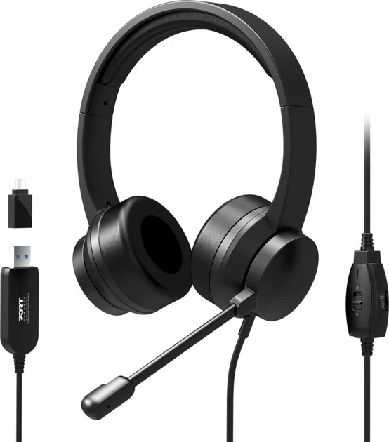 Навушники Port Designs USB Stereo Headset Black (3567049016050) - зображення 6
