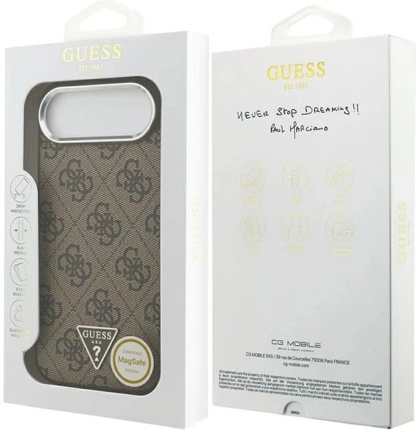 Панель Guess 4G Triangle Logo MagSafe для Apple iPhone Air Brown (3666339517601) - зображення 8