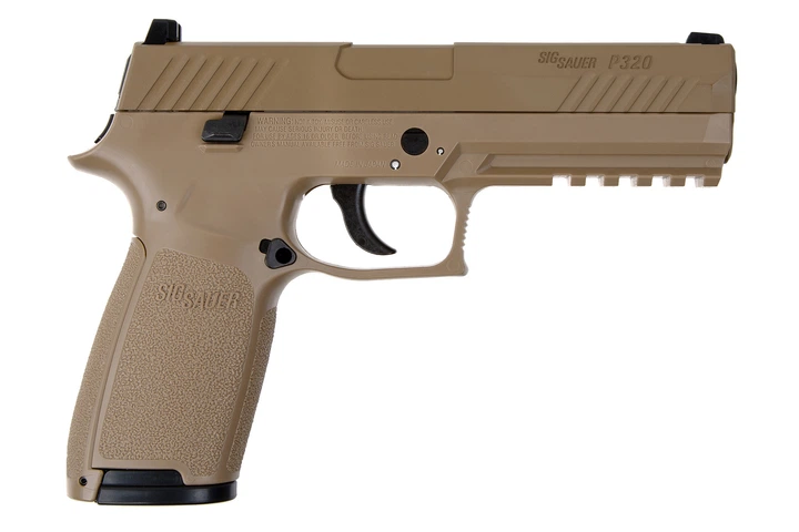 Пистолет пневматический Sig Sauer P320 кал.177, COYOTE TAN - Фото 2 Пистолет пневматический Sig Sauer P320 кал.177, COYOTE TAN - изображение 2