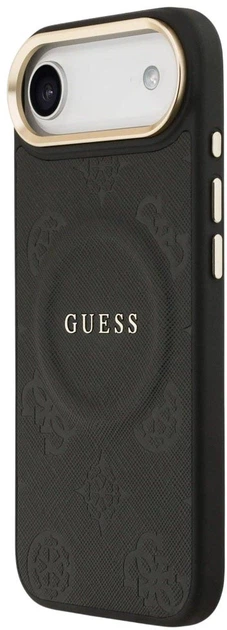 Etui Guess Peony Hot Stamp MagSafe do Apple iPhone Air Black (3666339519681) - obraz 2