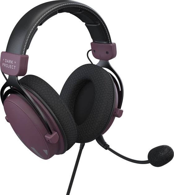 Słuchawki Dark Project One HS-4 Wired Purple/Black (DPO-HS-5004) - obraz 4