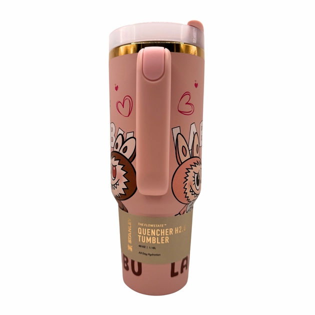 Термос термокружка Stanley Quencher H2.0 Tumbler из нержавеющей стали 1,18 л Peachy Pink KT7001947 - изображение 6