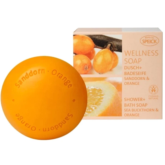 Мило для душу та ванни Speick Wellness Soap Sea Buckthorn & Orange з екстрактом обліпихи та апельсина 200 г - Фото 1 Мило для душу та ванни Speick Wellness Soap Sea Buckthorn & Orange з екстрактом обліпихи та апельсина 200 г - зображення 1