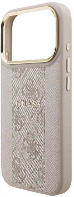 Панель Guess 4G Stripe MagSafe для Apple iPhone 17 Pro Max Pink (3666339520816) - зображення 5