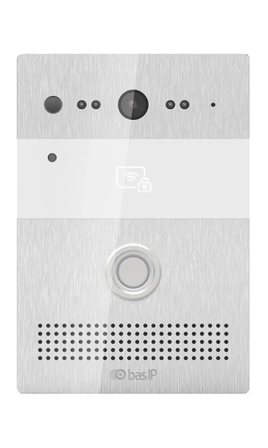 IP-видеопанель BAS-IP AV-07B 2Мп 122° UKEY PIR PoE, Silver - Фото 1 IP-видеопанель BAS-IP AV-07B 2Мп 122° UKEY PIR PoE, Silver - изображение 1