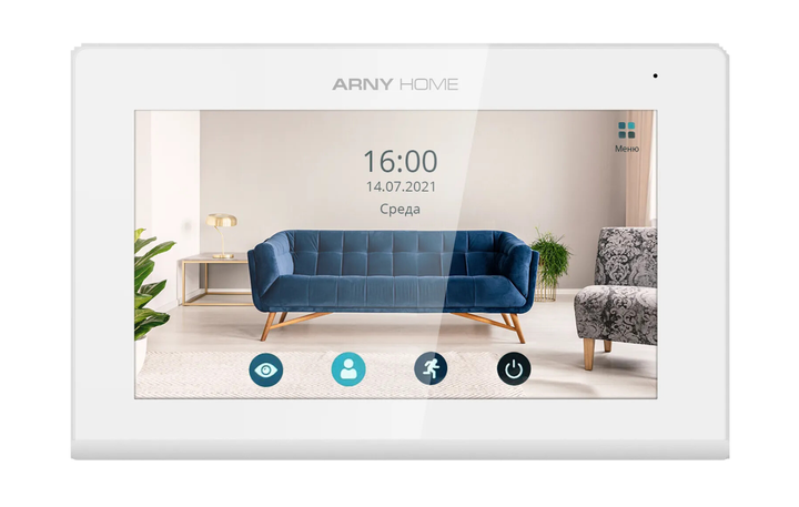 Мультиформатный видеодомофон ARNY AVD-742A 7'' Wi-Fi, White - Фото 1 Мультиформатный видеодомофон ARNY AVD-742A 7'' Wi-Fi, White - изображение 1